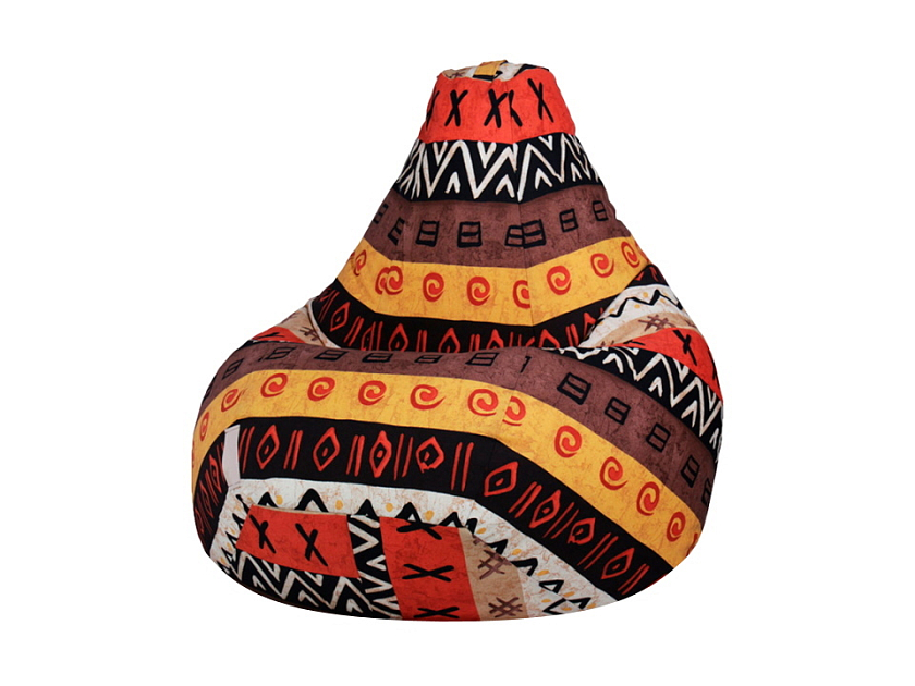 Кресло-мешок Flow 85x85 Ткань: Жаккард Африка - Кресло-мешок с оригинальным дизайном 