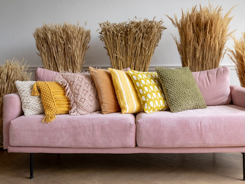 Чехол для декоративной подушки Tkano бежевый - Чехол для декоративной подушки с объемным узором бежевого цвета