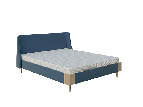 Двуспальная кровать Lagom Side Soft - Оригинальная кровать в обивке из мебельной ткани.