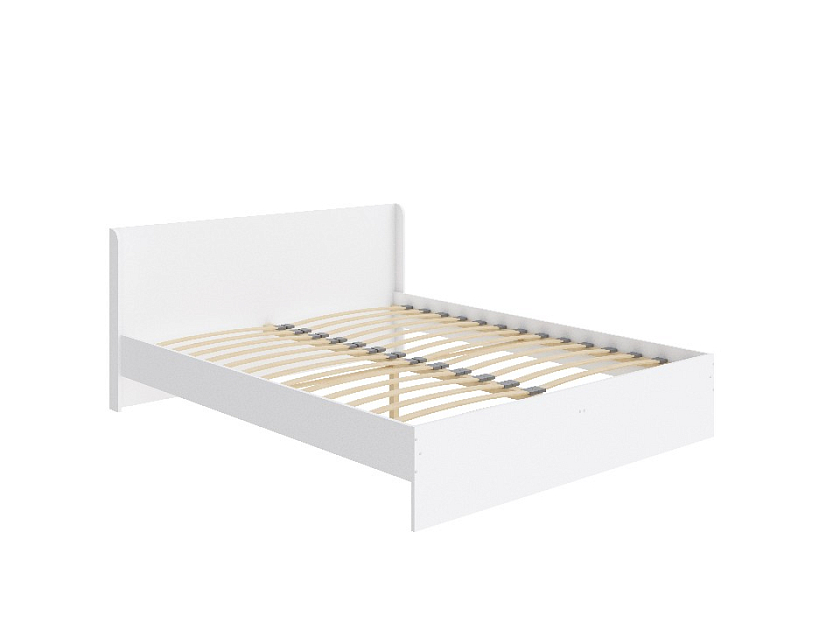 Кровать Practica 160x200 ЛДСП Белый - Изящная кровать для любого интерьера