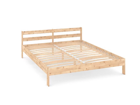 Бежевая кровать Оттава - Универсальная кровать из массива сосны.
