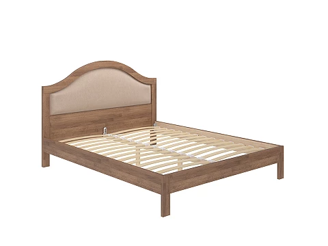 Кровать классика Ontario - Уютная кровать из массива с мягким изголовьем