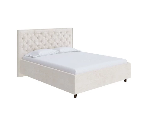 Кровать классика Teona Grand - Кровать с увеличенным изголовьем, украшенным благородной каретной пиковкой.
